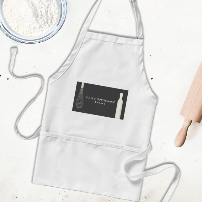 Simple Modern Bakery | Pastry Chef Baking Business Standard Apron (Creator Uploaded)