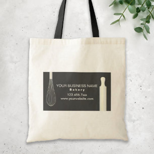Simple Modern Bakery   Pastry Chef Baking Business Tote Bag