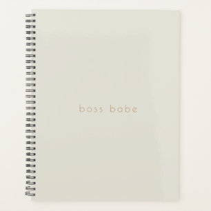 Simple Modern Beige 2024 Planner Boss Babe