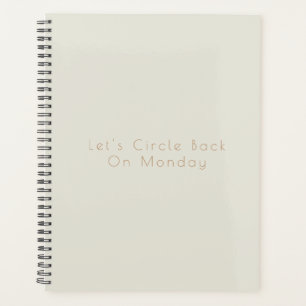 Simple Modern Beige 2024 Planner Funny Calendar