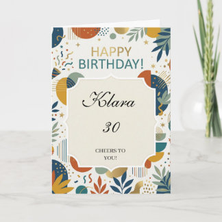 Simple Modern Birthday Card