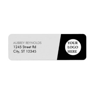 Simple Modern Black And White Professional Address