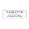 Simple Modern Black and White Return Address Label