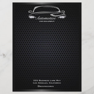 Simple modern black car dealership grand opening  flyer