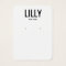 Simple Modern Black White Earring Display Card