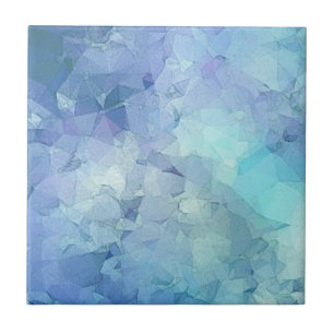 SIMPLE MODERN BLUE GEOMETRIC ABSTRACT PATTERN TILE