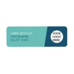 Simple Modern Blue Green Professional Address