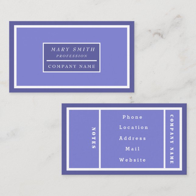 Simple Modern Blue Irish Business Card (Front/Back)