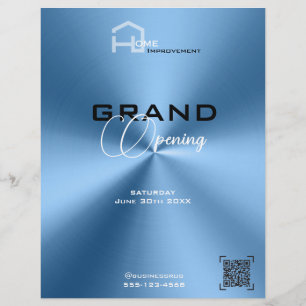 Simple modern blue  minimalist Flyer