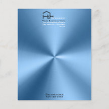 Simple modern Blue minimalist letterhead  