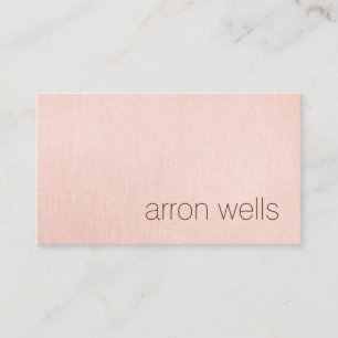 Simple Modern Blush Pink Beauty Professional Referral Card