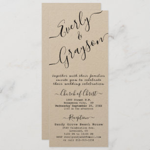 Simple Modern Boho Black Leaf Wreath Wedding