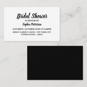 Simple & Modern, Bridal Shower Ticket Invitation