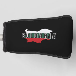 Simple Modern Bulgaria map Letter Flag Souvenir  Golf Head Cover