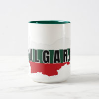 Simple Modern Bulgaria map Letter Flag Souvenir 