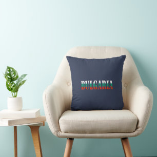 Simple Modern Bulgaria National Flag Apparel Gift Cushion