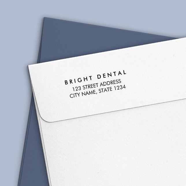 Simple Modern Business Address Self-inking Stamp (Creator Uploaded)
