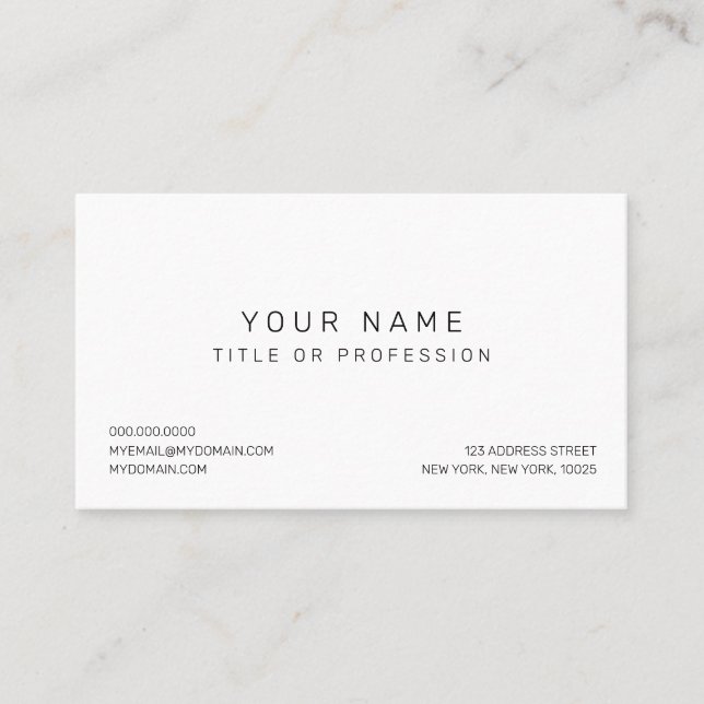 Simple Modern Business Card (Front)