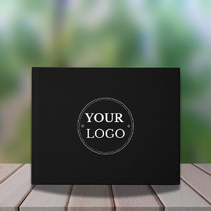 Simple Modern Business Company Logo Guest Book