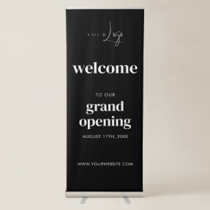 Simple Modern Business Event Welcome Retractable Banner