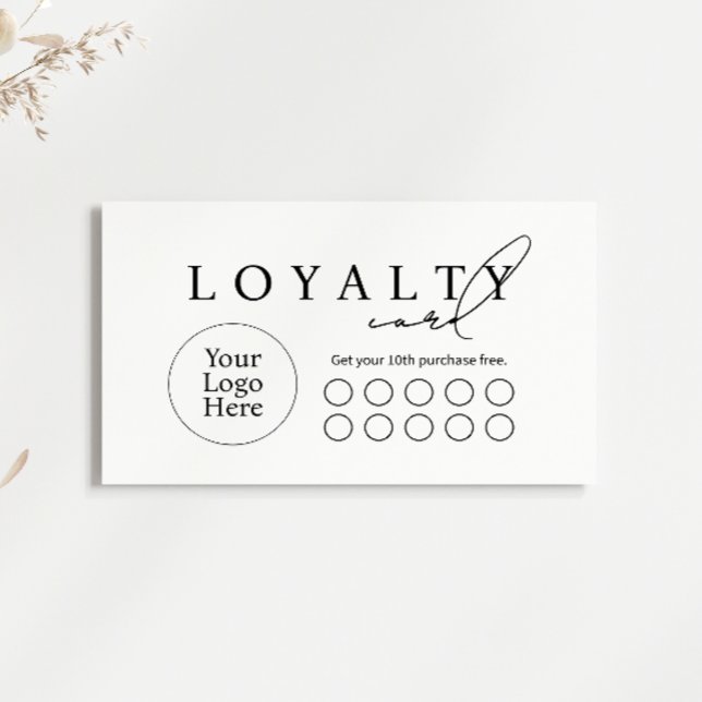 Simple Modern Business Flat Loyalty Card (Creator Uploaded)