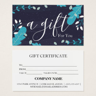 Simple & Modern Business Gift Certificate
