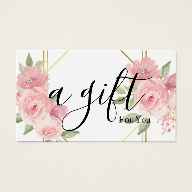Simple & Modern Business Gift Certificate (Front)