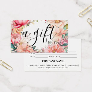 Simple & Modern Business Gift Certificate