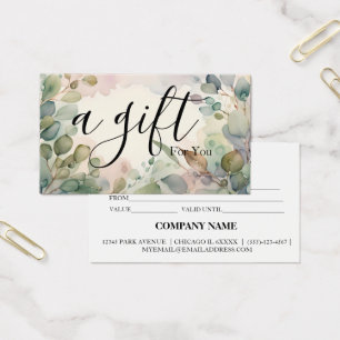 Simple & Modern Business Gift Certificate
