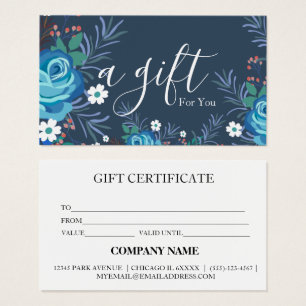 Simple & Modern Business Gift Certificate
