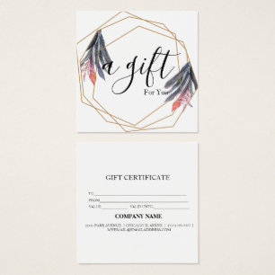 Simple & Modern Business Gift Certificate