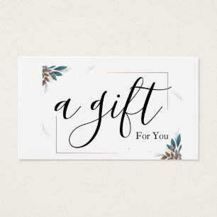 Simple & Modern Business Gift Certificate