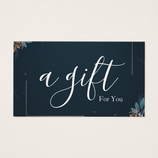 Simple & Modern Business Gift Certificate (Front)