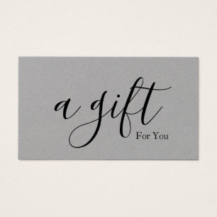 Simple & Modern Business Gift Certificate