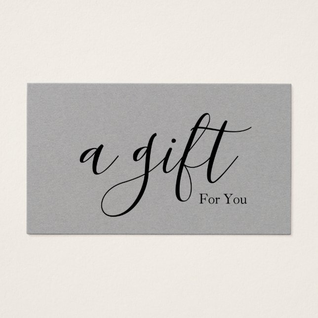 Simple & Modern Business Gift Certificate (Front)
