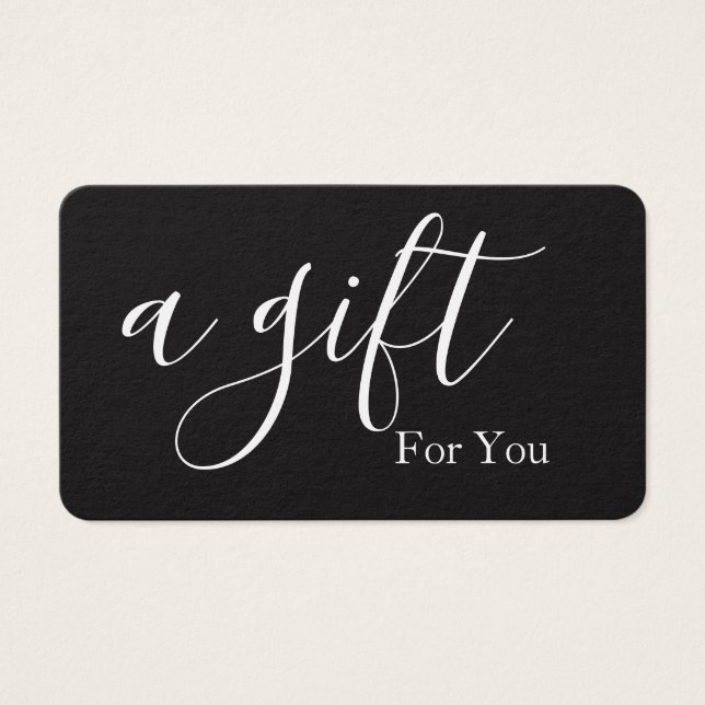 Simple & Modern Business Gift Certificate (Front)