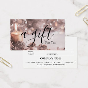 Simple & Modern Business Gift Certificate