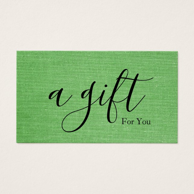 Simple & Modern Business Gift Certificate (Front)