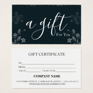 Simple & Modern Business Gift Certificate