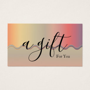 Simple & Modern Business Gift Certificate