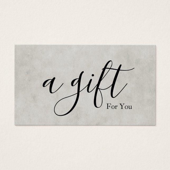 Simple & Modern Business Gift Certificate (Front)