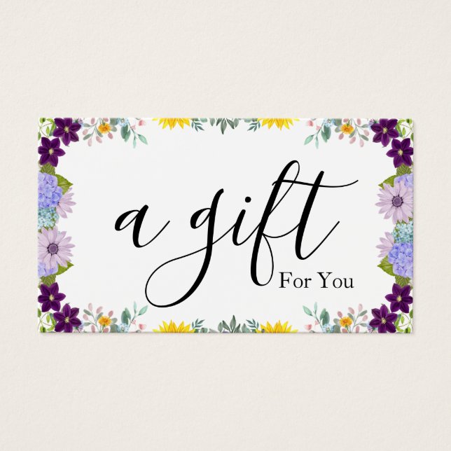 Simple & Modern Business Gift Certificate (Front)