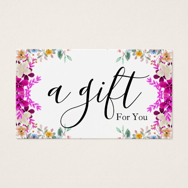 Simple & Modern Business Gift Certificate (Front)