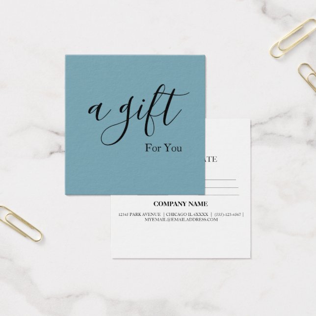 Simple & Modern Business Gift Certificate (Office)