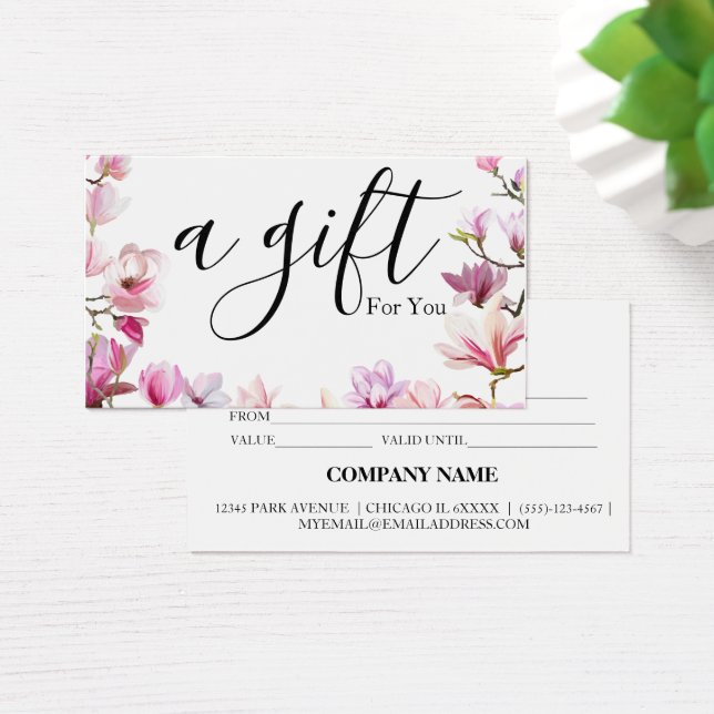 Simple & Modern Business Gift Certificate (Desk)