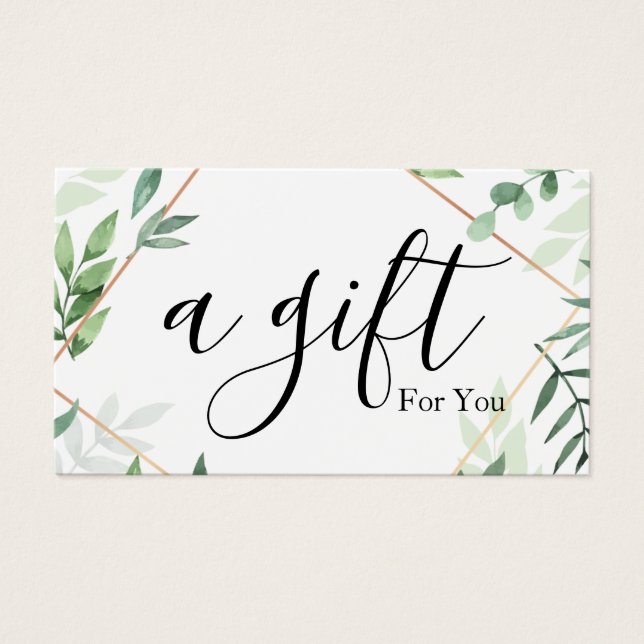 Simple & Modern Business Gift Certificate (Front)
