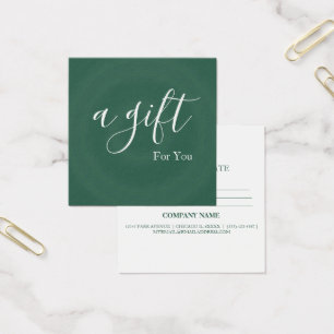 Simple & Modern Business Gift Certificate