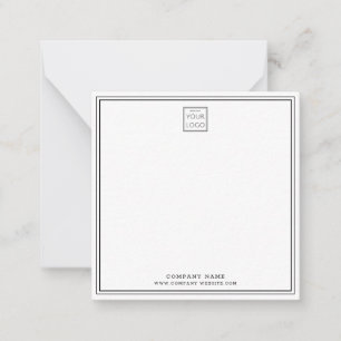 Simple Modern Business Logo Company Name Border Card