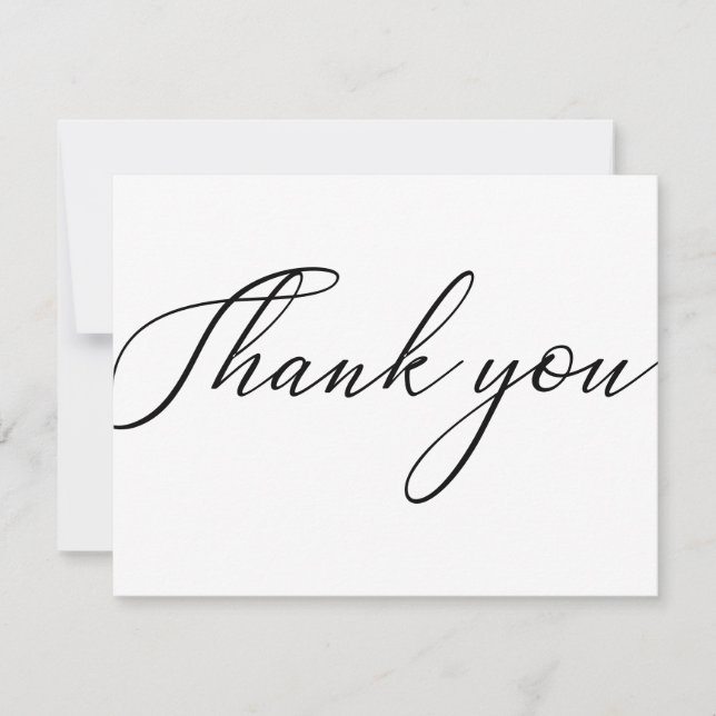 Simple Modern Business Package Thank You Card (Front)
