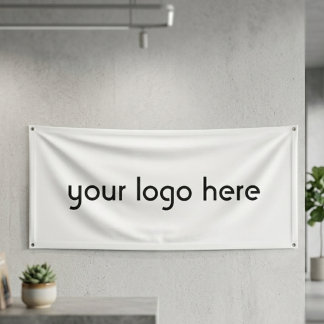 Simple Modern Business Shop Logo Banner Design